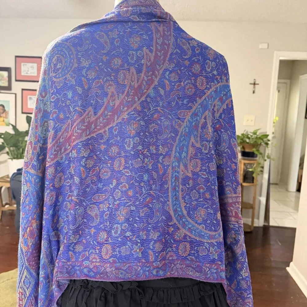 Jerusalem 100% Cashmere Pashmina Scarf Mosque Art Shawl Winter Gift 70x27